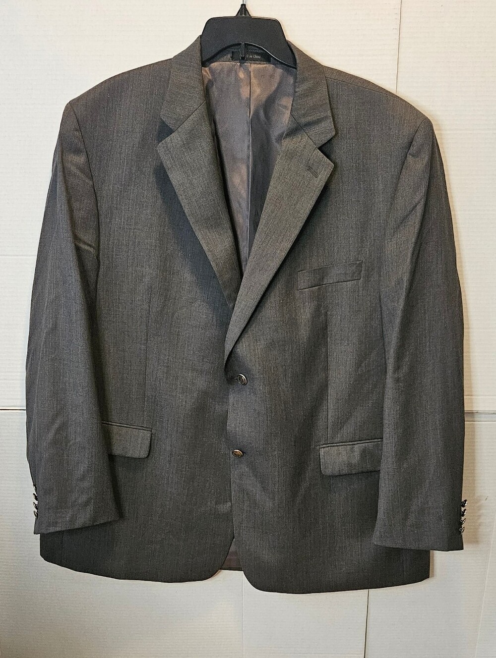 Men's Chaps 100% WOOL Single Breasted Blazer with Silver Metal Buttons 50R -NWOT